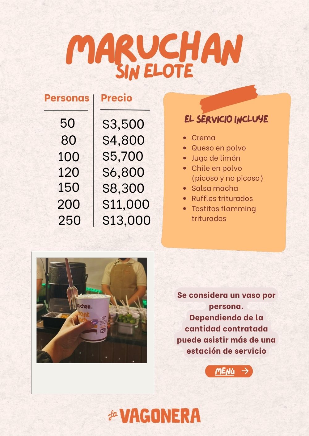 La Vagonera — Maruchan sin elote